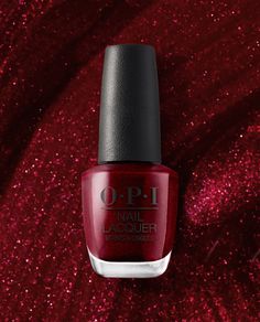 OPI®: Shop I'm Not Really a Waitress - Nail Lacquer | Nail Polish Opi Red Nail Polish, Opi Top Coat, Opi Red, Nail Base Coat, Red Nail Polish, Long Lasting Nails, Red Nail, Opi Nail Polish, Opi Nail Lacquer