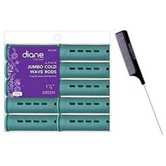 This kit includes a quantity of (1) Diane Cold WAve Rods (please choose your color/size) and a quantity of (1) Sleek Steel Pin Rat Tail Comb for easy and precise application while providing separation of hair ! Provides professional results! Anti-Static Metal Pin can be used for sectioning, parting, and styling the hair when coloring Non-slip injection rods with bands and buttons attached. Wraps easily Flow-through design for even saturation Traditional cold wave rod with rubber band WHAT IT DOE Hair Rods, Perm Hair, Rat Tail Comb, Tail Comb, Rat Tail, Permed Hairstyles, Metal Pins, Rubber Band, Rubber Bands