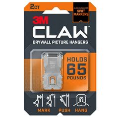 the 3m clear adhesiver is packaged in an orange package with black and white lettering