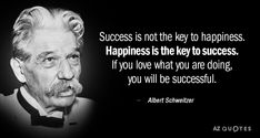 albert davis quote about happiness and success