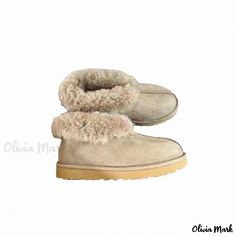 Olivia Mark - Premium Genuine Leather and Fur Vintage Snow Boots - Versatile Dual-Wear, Plush Merino Wool Lining for Extra Warmth Professional Work Shoes, Fur Snow Boots, Fur Heels, Winter Leather Boots, Winter Comfort, Boots Vintage, Fur Shoes, Moccasins Shoes, Vintage Winter