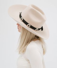 Add a touch of western vibes to any of your Gigi Pip looks! Whether you're looking to trim a traditional western style hat or a simply classic silhouette, adding the Genuine Leather Western Band to your look gives just enough to acknowledge country vibes while still having the ability to be versatile + vibe with any style you're channeling that day. + Pro Tip: Layer different band textures, colors + widths together to create your ultimate band stack! There are no rules when it comes to trimming Western Style Hat Bands For Ranch In Spring, Western Style Hat Band For Ranch In Spring, Country Style Hat Band For Rodeo In Fall, Western Hat Bands For Country Events In Fall, Western Winter Hat Bands For Rodeo, Western Hat Bands For Fall Country Events, Western Style Hat Bands For Fall Country Events, Western Style Fedora For Western-themed Events In Spring, Western Style Felt Hat For Spring Events