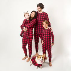 The Mens Two Piece Cotton Pajamas are offered in many different styles and colors for stylish wearers to choose from. Wearers are also guaranteed to love the comfy qualities like its cotton makeup and convenient tagless labels that prevent tag scratches on exposed skin. perfect for staying warm during those chilly nights. Matching with other family members is effortless thanks to the variety of styles, such as plaid and striped designs. To accommodate any shrinking after washing, consider a larg Christmas Photoshoot Family, Pajamas Plaid, Photoshoot Family, Buffalo Check Christmas, Christmas Flannel, Plaid Pajama Pants, Buffalo Check Plaid, Plaid Pajamas, Christmas Photoshoot