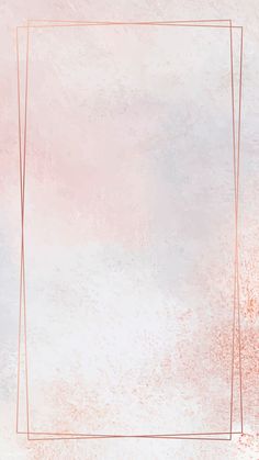 an abstract pink and white background with a gold rectangle frame