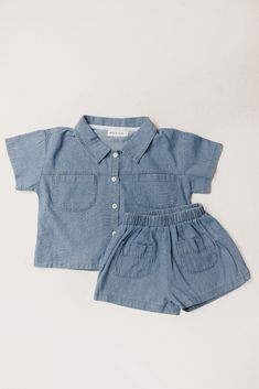 Baby Denim 2 Piece Clothing Set. Unisex Denim Clothing Set for - Etsy Clothes For Shifting, Outfit Baby Shower, Denim Set, Denim Baby, My Only Sunshine, Baby Co, Denim Clothing, Tacoma Wa, Gender Neutral Baby Clothes