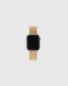 Stainless Steel Bracelet Apple Watch Band Gold Watch Band Apple, Modern Yellow Gold Rectangular Watch Bands, Adjustable Gold Watch Band, Gold Watch Band As Gift, Modern Gold Watch Accessories For Gifts, Modern Gold Watch Accessories As Gift, Gold Metal Modern Watch Bands, Modern Gold Metal Watch Bands, Adjustable Yellow Gold Watch Band With Bracelet Strap