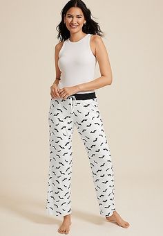 Bat Wide Leg Pajama Pant | maurices Pajama Pant, Halloween Stuff, Bat, Pajamas, Wide Leg, Halloween, Outfit Inspo, Pants, Trousers