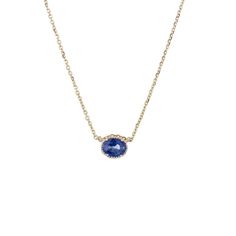 When we design our pieces, we aim to honor the materials we work with first and foremost.  Here, we feature a single azure blue sapphire in the most refined and delicate form.  She's classic and the loveliest. Details: - 5 x 4 mm oval blue sapphire - 16" or 18" cable chain - beaded detail  Available in 14K yellow, rose Hope Necklace, Local Jewelry, Detailed Ring, Azure Blue, Cute Necklace, Ring Size Guide, Yellow Rose, Cable Chain, Online Jewelry