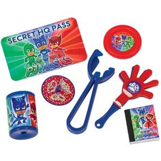 PJ Masks Mega Favor Pack 48ct - Toy World Inc Pj Masks Toys, Pink Party Supplies, Pj Masks Birthday Party, Pj Mask Party, Construction Theme Party, Safari Theme Party, Fun Party Themes, Ping Pong Balls, Birthday Party Hats