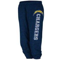 the los chargers sweat pants are navy blue