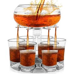 6 Shot Acrylic Dispenser Cocktail Red Wine Transparent Diverter Mixing Set Ba  Family Gathering Wine Set Game Shot Glass Holder, Alcohol Dispenser, Wine Dispenser, Liquor Dispenser, Beer Dispenser, Whisky Bar, Beverage Dispenser, Glass Dispenser, Small Glasses