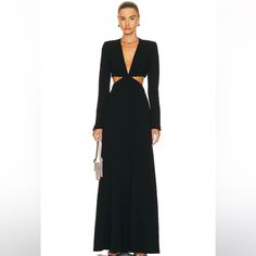 I Bought This Stunning A.L.C Dress, But It Did Not Fit. I Wasn’t Able To Return It In Time, So Tags Are Still On And It Has Never Been Worn. Chic Maxi Length Dinner Gown, Chic Maxi Gown For Dinner, Chic Long Sleeve Gala Gown, Chic Long Sleeve Gown For Night Out, Black Long Sleeve Gown For Dinner, Chic Full-length Cocktail Dress, Chic Long Sleeve Cocktail Gown, Chic Floor-length Dinner Gown, Chic Long Sleeve Formal Gown