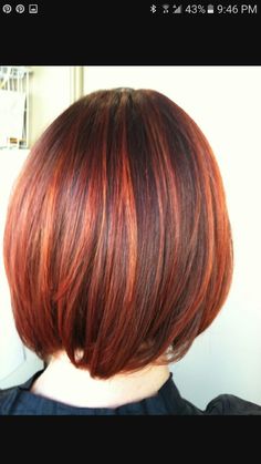 Red Hair Copper Highlights, Hair Copper Highlights, Red Hair Copper, Merlot Hair, Hair Color For Short Hair, Color For Short Hair, Light Auburn Hair Color, Auburn Hair Color, Black Hair Ombre