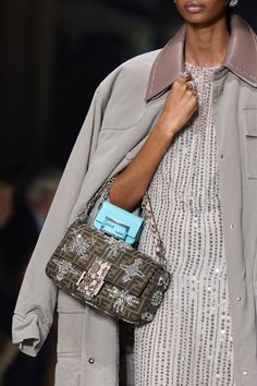 Fendi Resort 2023 Collection | Vogue 2023 Bags, Resort 2023 Fashion, Green Aquamarine, Vogue France, Resort 2023, 2023 Collection, Sarah Jessica Parker, 2023 Fashion, Carrie Bradshaw