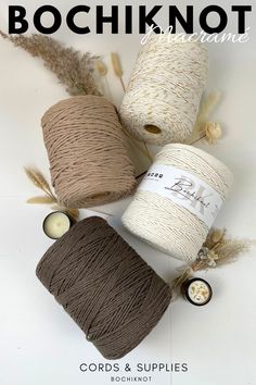 Create Big with Bochiknot’s Jumbo Macrame Cords!
Our 100% cotton cords, available in 3mm and 4mm, are great for large-scale projects. Ideal for gorgeous wall hangings and cool plant hangers. Grab yours and get started today! Macrame Cords