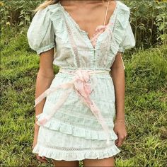 Perfect Nwt Flawless Condition Video Recorded Honest Buyer Only Final Sale No Return Pastel Green Cottagecore, Loveshackfancy Dress, Green Cottagecore, Target Dress, Purple Floral Dress, Picnic Dress, Floral Cotton Dress, Boho Mini Dress, The Sunflower