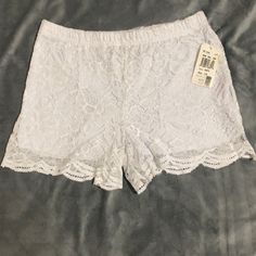 Floral Lace Shorts White Lace Trim Pajama Shorts For Sleep, Fitted White Lace Shorts, Cotton Lace Trim Shorts, Lace Bottoms With Built-in Shorts For Summer, White Lace Trim Shorts, Baby Patagonia, Beaufort Bonnet Company, Olive Green Shorts, Paper Bag Shorts