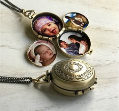 Family Tree Locket, Photo Locket Necklace, Memorial Locket, Personalized Photo Locket, Customized Locket, Mother's Day Gift, Special Gift 4 Photos, Family Tree, Cute Jewelry, Mother Day Gifts, Mother's Day Gift