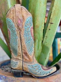 Corral Women's Boot - A4235 – Blair's Western Wear & Boutique Ariat Womens Boots, Wrangler Cowboy Cut, Dress Boot, Marble Falls, Corral Boots, Handmade Boot, Steel Toe Work Boots, Heart With Wings, Western Boots Women