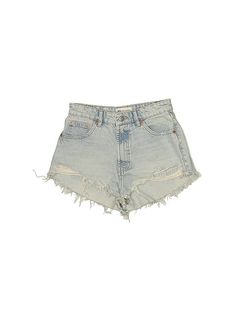 Zara Denim Shorts Size: 4 Bottoms - used. 100% Cotton | Zara Denim Shorts: Blue Bottoms - Size 4 Cheap Zara Jean Shorts, Cheap Zara Denim Shorts, Ripped Cotton Bottoms In Washed Blue, Washed Blue Ripped Relaxed Fit Bottoms, Relaxed Fit Ripped Washed Blue Bottoms, Zara High Waist Light Wash Jeans, Ripped Medium Wash Cotton Bottoms, Ripped Light Wash Cotton Bottoms, Zara Light Wash Straight Leg Bottoms