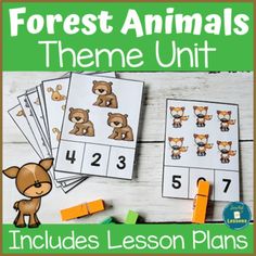 forest animals theme unit for the lesson