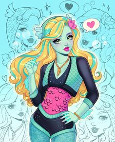 Monster High Lagoona Fanart, Lagoona Fanart, Lagoona Blue Fanart, Monster High Cosplay, Arte Monster High, Monster Boy, Monster High Pictures, Fanart Illustration, Some Sketches