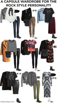 Edgy Capsule Wardrobe, The Rock Style, Rock Chic Outfits, Rocker Chic Outfit, Rock Chick Style, Chic Outfits Edgy, Rocker Chic Style, Rock And Roll Fashion, Outfits Edgy