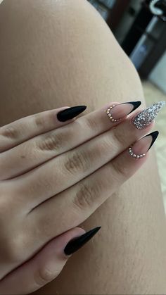 Prom Nails, Pretty Acrylic Nails, Best Acrylic Nails, Long Acrylic Nails, Cute Acrylic Nails, Perfect Nails, Black Nails