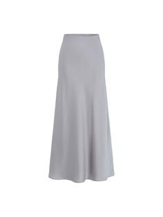 MO&Co. Women's High Rise Satin Maxi Skirt Introducing our satin skirt, crafted from a luxurious blend of acetate and polyester. The high waist and flowing silhouette are effortlessly elegant, while the convenient side zipper allows for easy wear. Create a chic and casual look by pairing it with a tank top or cozy sweater. Features : - High waist, flowy maxi silhouette- Ruched pleated details on the back- Soft and smooth triacetate blend materials Code: MBD1SKT033The back length of size S is 94.5