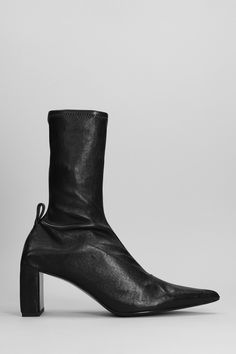 100% leather Jil Sander Shoes, Low Heel Ankle Boots, Sneaker Wedge, Heeled Ankle Boots, Yoga Wear, Jil Sander, Manolo Blahnik, Low Heels, Valentino Garavani