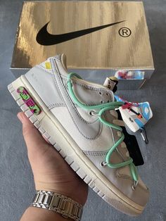 TOP Quality Perfectkicks Nike Dunk SB Low OFF WHITE The 50 NO.4,DM1602-114-Coolsneakers.org Nike Dunk Low Off White, Air Force Shoes, Basket Vintage, Sneaker Lovers, Fashion Shoes Sneakers, Fresh Shoes, Shoe Inspo