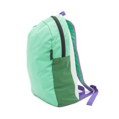 Experience the ultimate in convenience and sustainability with our Upcycled Packable Backpack in Teal, perfect for your everyday transit needs. Made from high-quality sustainable materials, this backpack is not only functional but also environmentally friendly. Details: Sustainable Packable Backpack Padded Straps Fold into pocket Fabric Content: Upcycled Nylon, 3-D Knit, Upcycled Chaco® Straps Waste Diversion: 0.6 lbs. Dimensions: 19"L X 4"W X 12" H Note: Each colorway is extremely limited in av Functional Everyday Backpack In Recycled Polyester, Recyclable Nylon Travel Backpack, Recycled Polyester Everyday Backpack, Functional Daily Use Backpack In Recycled Polyester, Sustainability Education, Eco-friendly Multicolor Rectangular Backpack, Packable Backpack, Utility Bag, Scrap Material