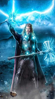 Thor Wallpaper Iphone, Iridescent Snake, Thor Wallpaper, Thor Art, Avengers Cartoon, Avengers Pictures, Thor Marvel