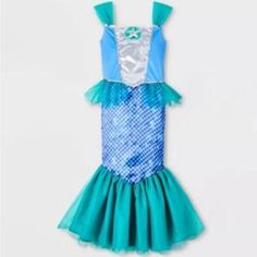 New Mermaid Costume, Size Medium Light Weight Undersea Party, Mermaid Halloween Costume, Mermaid Halloween Costumes, Magical Mermaid, Mermaid Halloween, Adaptive Clothing, Sensory Friendly, Theatre Costumes, Blue Mermaid