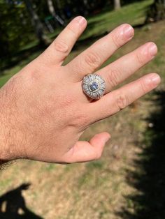 Gorgeous men's iced silver 14k gold vermeil hip hop ring
Large 6.5mm 1ct solitaire center stone
 
SOLID 925 sterling silver...14k gold vermeil
Gold is bonded to solid silver underneath so color wont fade or tarnish for yearsStamped 925Will never tarnish or turn your hand green!Ring is set with simulated diamonds all around
These aren't cheap cubic zirconia and look exactly like real diamonds!Ring is 10-12 grams depending on size!BIG size slightly smaller than a US quarter
About ( Classic Iced Out Jewelry For Anniversary, Classic Iced Out Rings For Anniversary, Iced Out Round Diamond Ring In Fine Jewelry Style, Iced Out Cubic Zirconia Diamond Ring For Anniversary, Anniversary Cubic Zirconia Iced Out Diamond Ring, Silver Signet Ring With Center Stone In 14k Gold, Cubic Zirconia Signet Ring For Promise, Diamond White Cubic Zirconia Signet Ring With Prong Setting, Cubic Zirconia Signet Ring With Center Stone