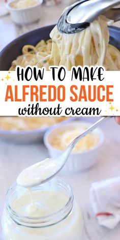 how to make alfredo sauce without cream