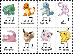 the different types of pokemons are shown in this puzzle game, which shows them how to