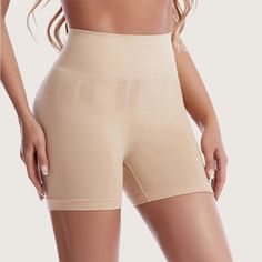 If you love control shorts that offer a natural lift, you are going to fall head over heels for our Seamless Control Shorts. These completely seamless shorts are made entirely using silky, lightweight fabric that offers that barely-there feeling. You'll love the smoothing effect that shapes and conceals cellulite while giving you a gorgeous lift. Seamless Shorts in lightweight fabric Material: Spandex, Cotton SIZE WAIST HIP SIZE Size Tag XS/S 22-26 in / 56-66 cm 20-35 in / 52-90 cm M M-L 26-30 i Solid Color Smoothing High-waisted Shorts, Seamless High-waisted Shorts Shapewear, Seamless High-waisted Shapewear Shorts, Solid Smoothing High-waisted Shorts, Smoothing High-waisted Shorts In Neutral Color, High Stretch Solid Color Smoothing Shorts, Compressive Shapewear Shorts, High Stretch Smoothing Solid Color Shorts, High Stretch Smoothing Solid Shorts