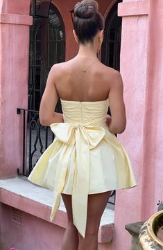 Bow Bandeau, 파티 드레스, Y2k Dress, Maxi Dress Sale, Pleated Mini Dress, Mini Dresses For Women, Evening Attire, Glamorous Evening Gowns, Flowing Maxi Dress