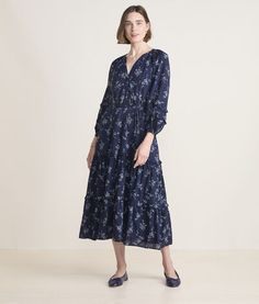 This head-turning maxi has everything: super-soft cotton modal fabric, romantic ruffle details and a gorgeous all-over print. Modal Fabric, Dress Romper, Dress Skirt, Turning, Dress Outfits, Rompers, Maxi Dress, Turn Ons, Womens Dresses