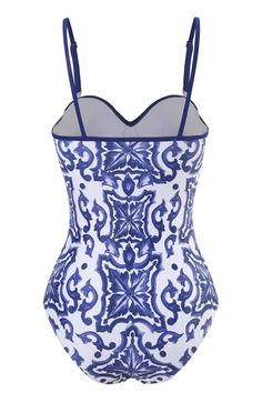 Elegant Blue Swimwear For Sunbathing, Elegant Blue Swimwear, Blue Printed Swimwear For Pool, Elegant Floral Print Swimwear For Pool, Elegant Blue Swimwear For Pool, Elegant Blue Tankini For Poolside, Elegant Lined Swimwear For The Beach, Elegant Blue Tankini For Pool, Elegant Blue Swimwear For Beach