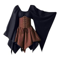 Patlollav Womens Costumes Gothic Retro Long Sleeve Corset Dresses Long Sleeve Mid-Calf Dress Color/Size: Black/S Gender: Women/Female/Girl It is made of high quality materials, durable enought for your daily wearing. I am sure you will like it! If you have any questions about this products, please feel free to contact us. We will contact you within 24 hours to provide you with a better solution. KEY: Womens fall fashion 2022, Christmas gifts, Womens plus size clearance, My orders Color: Beige. Long Sleeve Corset Dress, Medieval Costume Women, Gaun Abad Pertengahan, Irish Dress, Long Sleeve Corset, Medieval Cosplay, Corset Skirt, Medieval Costume, Medieval Dress