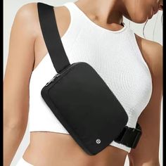 New With Tag Hard To Find In Stock Black Everything Belt Bag. Wear At The Waist Or Over The Shoulder. Hardware And Logo Is A Shiny. No Offers Waist Bags, Bum Bag, Waist Pack, Sport Bag, Chest Bag, Square Bag, Waist Bag, Hobo Bag, Belts For Women