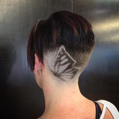 Shaved Butterfly Design For Short Hair Hair Tattoo Designs, Hair Tattoo, Haircut Designs