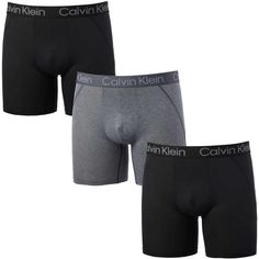 Product Details: Calvin Klein Black Pack Contains (2) Black, (1) Dark Gray, Classic Fit Moisture Wicking And 4-Way Stretch For All-Day Comfort. Contoured Pouch Signature Logo Waistband With Allover Micromesh Ventilation And Support. Content: 92% Polyester, 8% Elastane 140 Gsm Lightweight Sizing: S = 28-30 | M = 32-34 | L = 36-38 | Xl = 40-42 Calvin Klein Black Multi-pack Boxer Briefs, Calvin Klein Sports Boxer Briefs, Calvin Klein Men, Calvin Klein Black, Boxer Briefs, Signature Logo, Dark Gray, Moisture Wicking, Black Gray