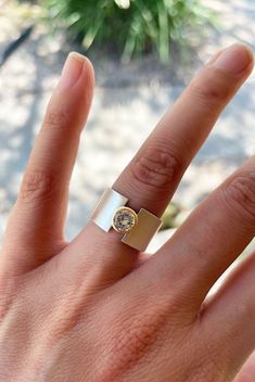 Thought y'all might want to see one of my lunar eclipse rings on something other than my little baby hands!⁠ ⁠ So lovely on the right finger!⁠ ⁠ Modern Round Cut Jewelry For Anniversary, Modern Wide Band Rings With Single Cut Diamonds, Modern Everyday Rings With Bezel Setting, Everyday Jewelry With Tension Setting In Round Band, Modern Open Ring Jewelry With Single Cut Diamonds, Modern Single Diamond Jewelry In Diamond White, Modern Diamond White Round Cut Jewelry, Modern Moissanite Diamond Promise Ring, Modern Jewelry With Single Cut Diamonds And Open Band