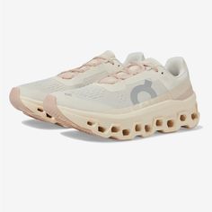 Brand New - Still In Box (Ordered Wrong Size) Size 7 Moon/Fawn On Cloud Shoes Pink, Pink On Clouds, On Cloud Womens Shoes, All Black Running Shoes, Coquette Shoes, On Cloudmonster, Cloud Shoes, On Running Shoes, Running Sneakers Women