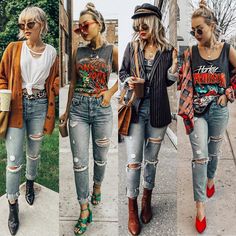 Concert Outfits Men, Rock Concert Outfits, Nicole Alyse, Grlfrnd Denim, Mode Steampunk, Look Grunge, Look Rock, Concert Outfits, Rocker Style