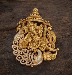 Ganesha Jewelry, Gold Pendants For Men, Ganesh Pendant, New Gold Jewellery Designs, Antique Gold Jewelry Indian, Fancy Jewelry Necklace, Jewellery Design Sketches, Diamond Jewelry Store