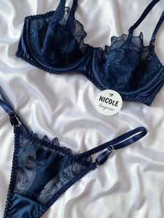 Blue Lingerie, Silk Lingerie, Romantic Gifts, Aesthetic Grunge